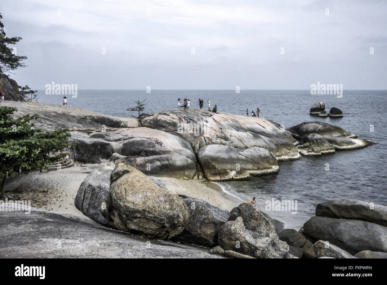 Thailand, Ko Samui, Hin Ta and Hin Yai, Lamai Beach Stock Photo