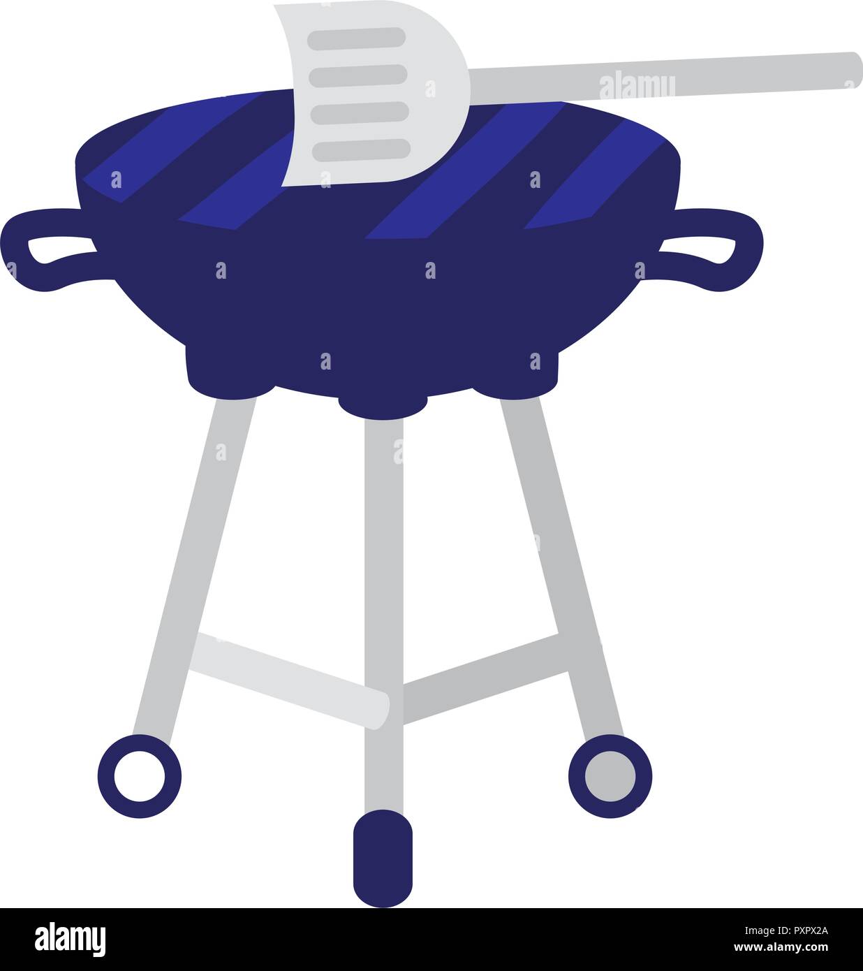 bbq grill over white background, vector illustration Stock Vector Image ...