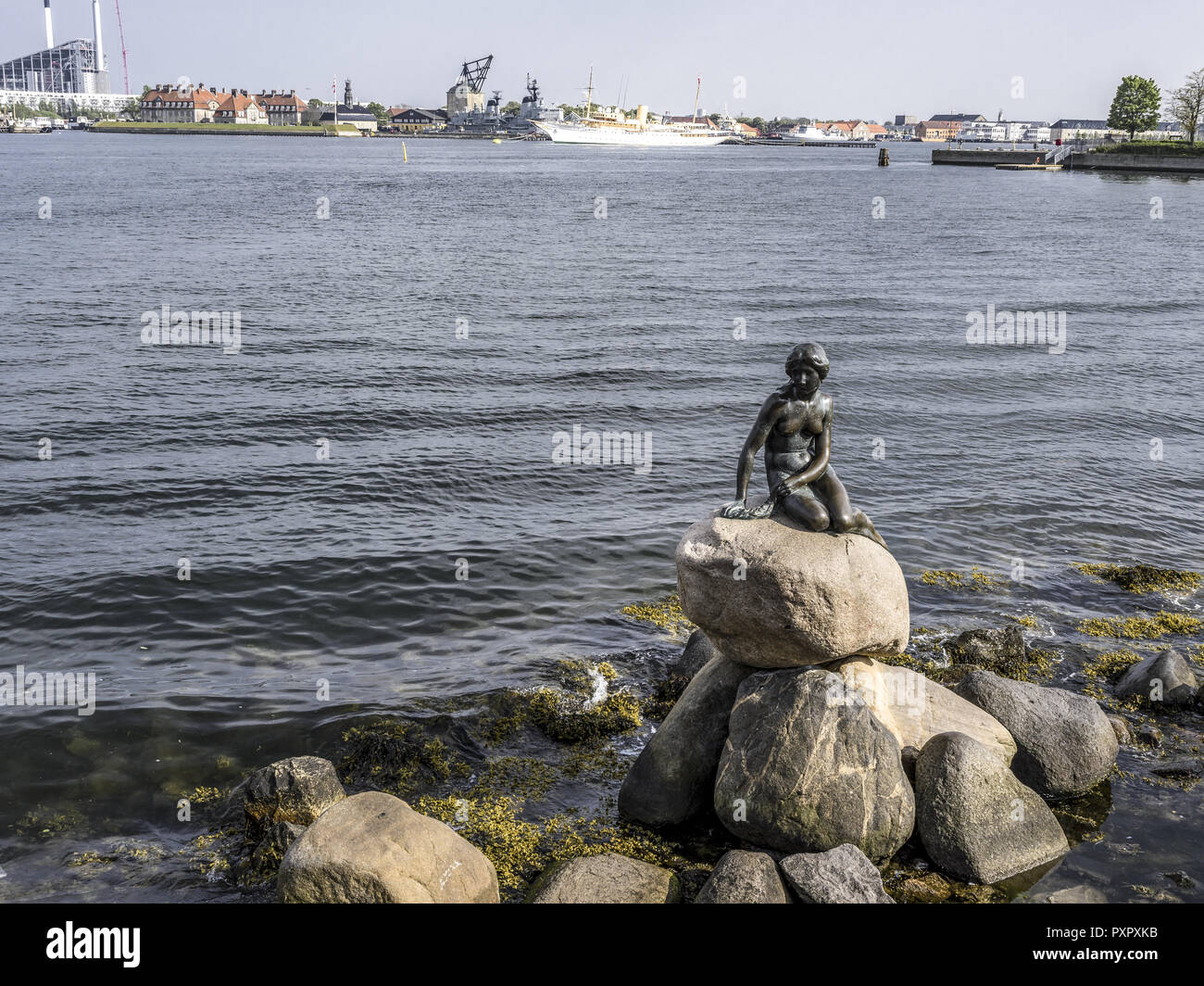 The Mermaid, sculpture in Copenhagen, Denmark Stock Photo - Alamy