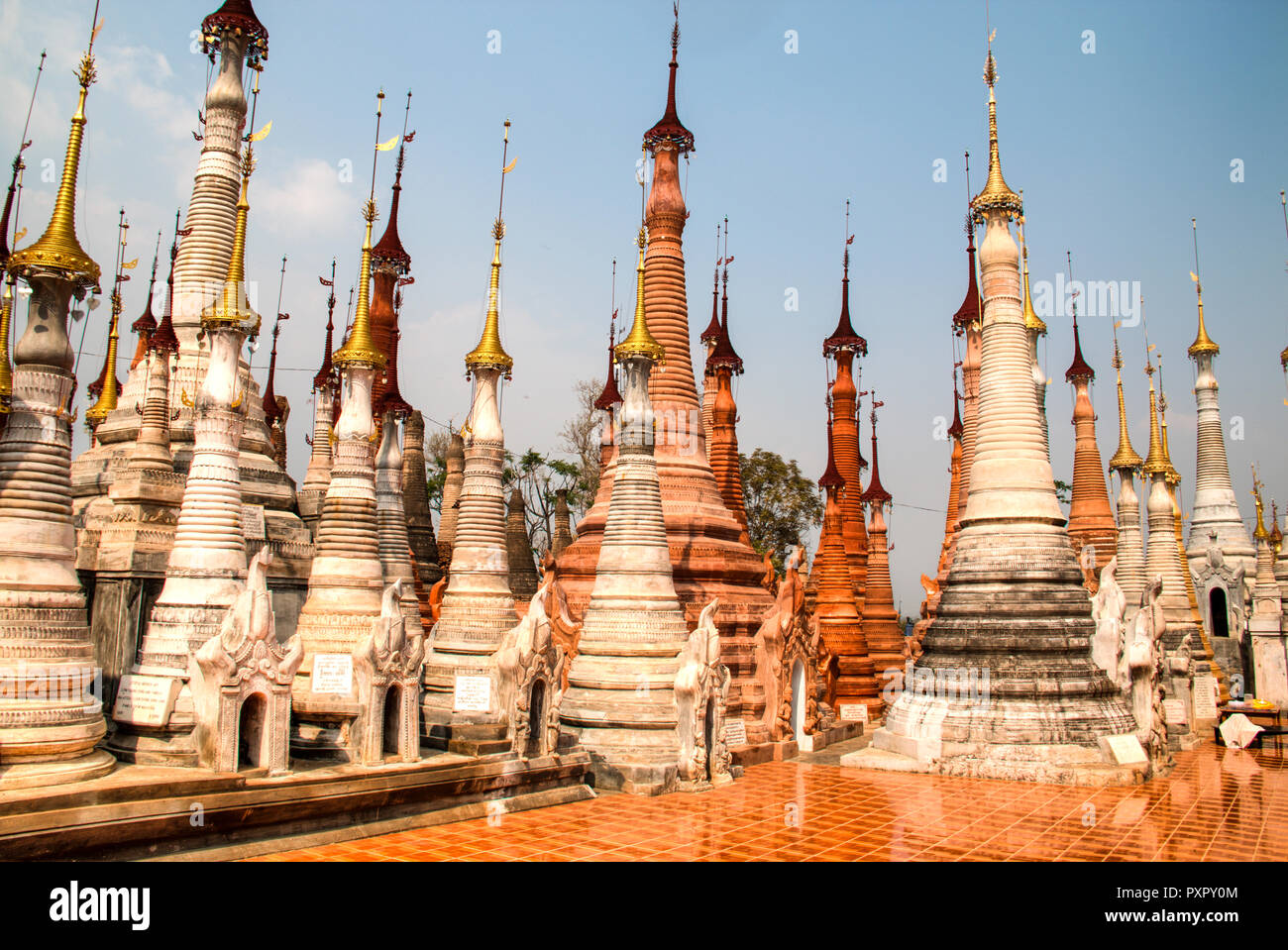 Ancient temple near Inle Lake, one of the top tourist attractions of  Myanmar Stock Photo - Alamy