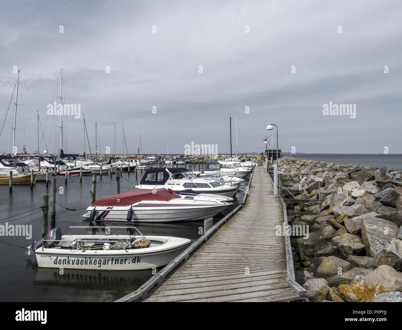 Hornbaek Harbour, North Zealand, Denmark, Scandinavia Stock Photo Alamy
