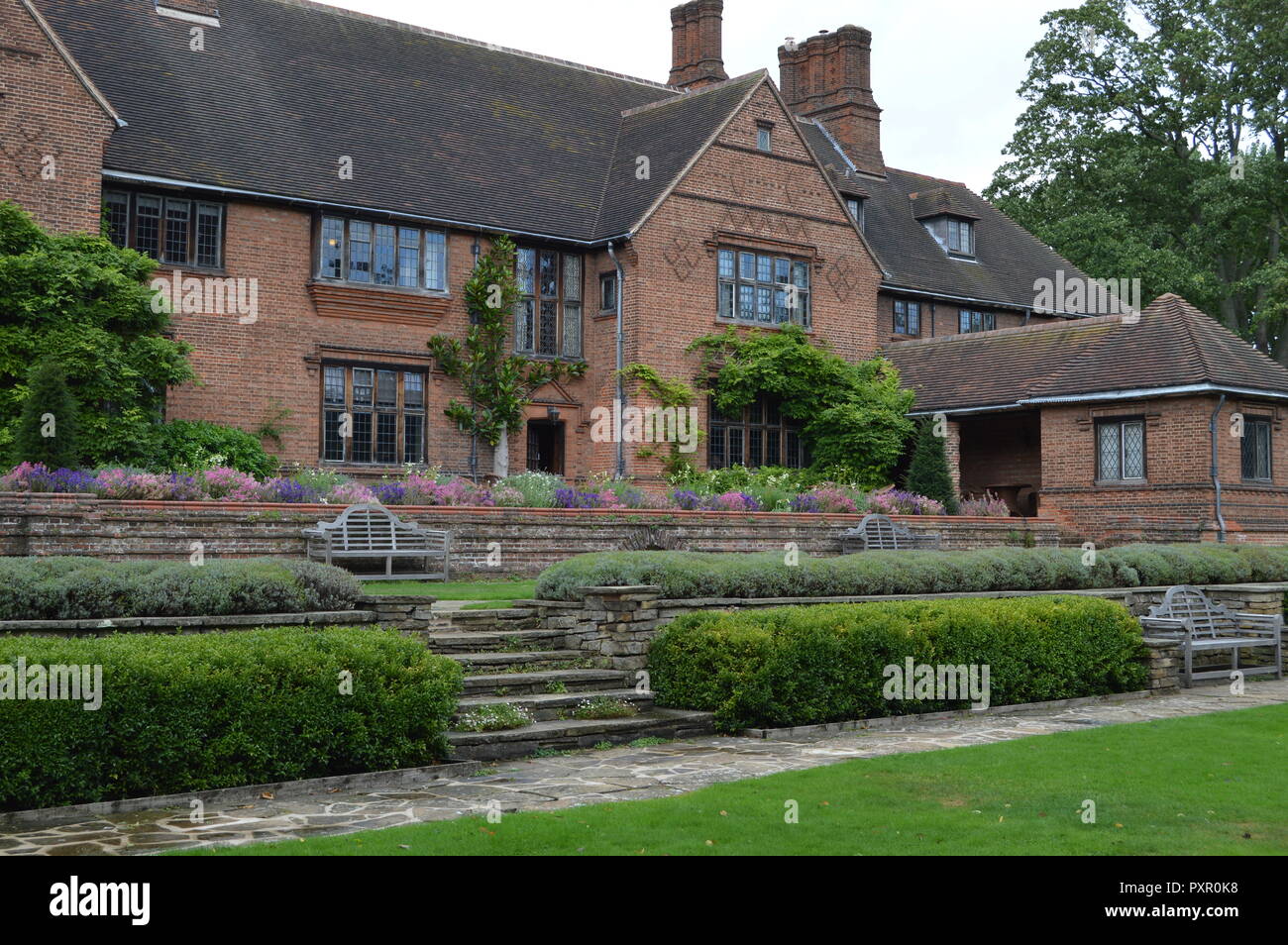 Goddards House and Gardens, Arts and Craft House, 1927, Terry's family home, now National Trust Office, York, September 2018 Stock Photo