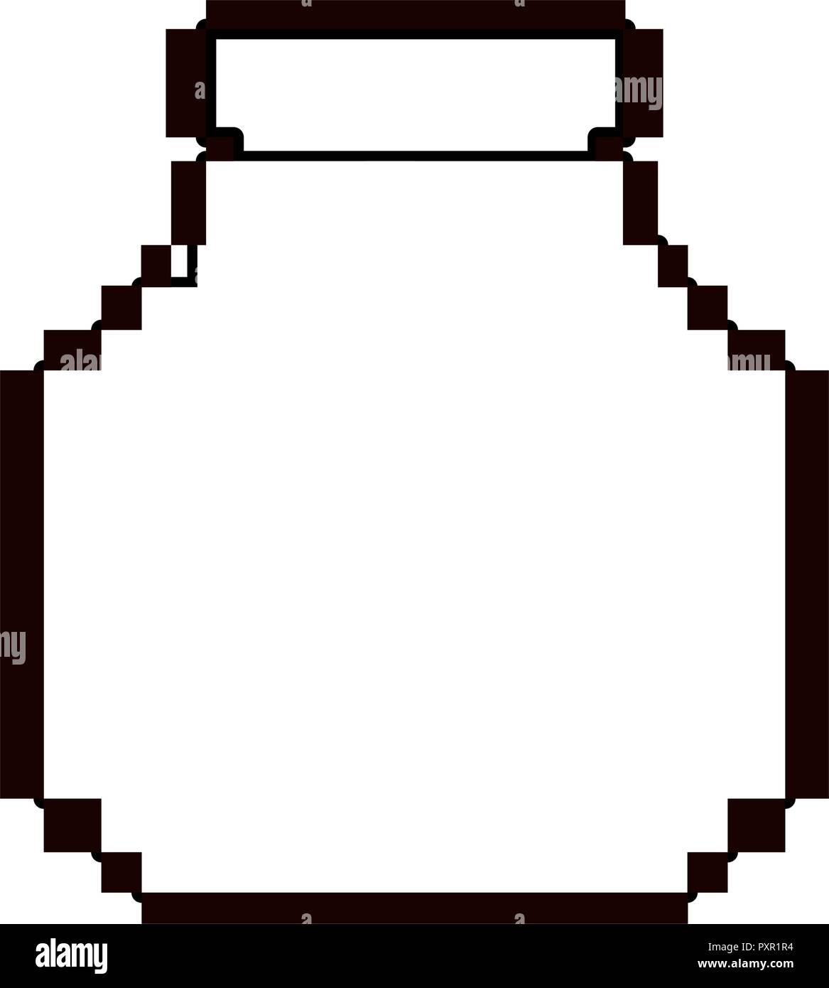 pixel video game bottle potion vector illustration Stock Vector Image ...