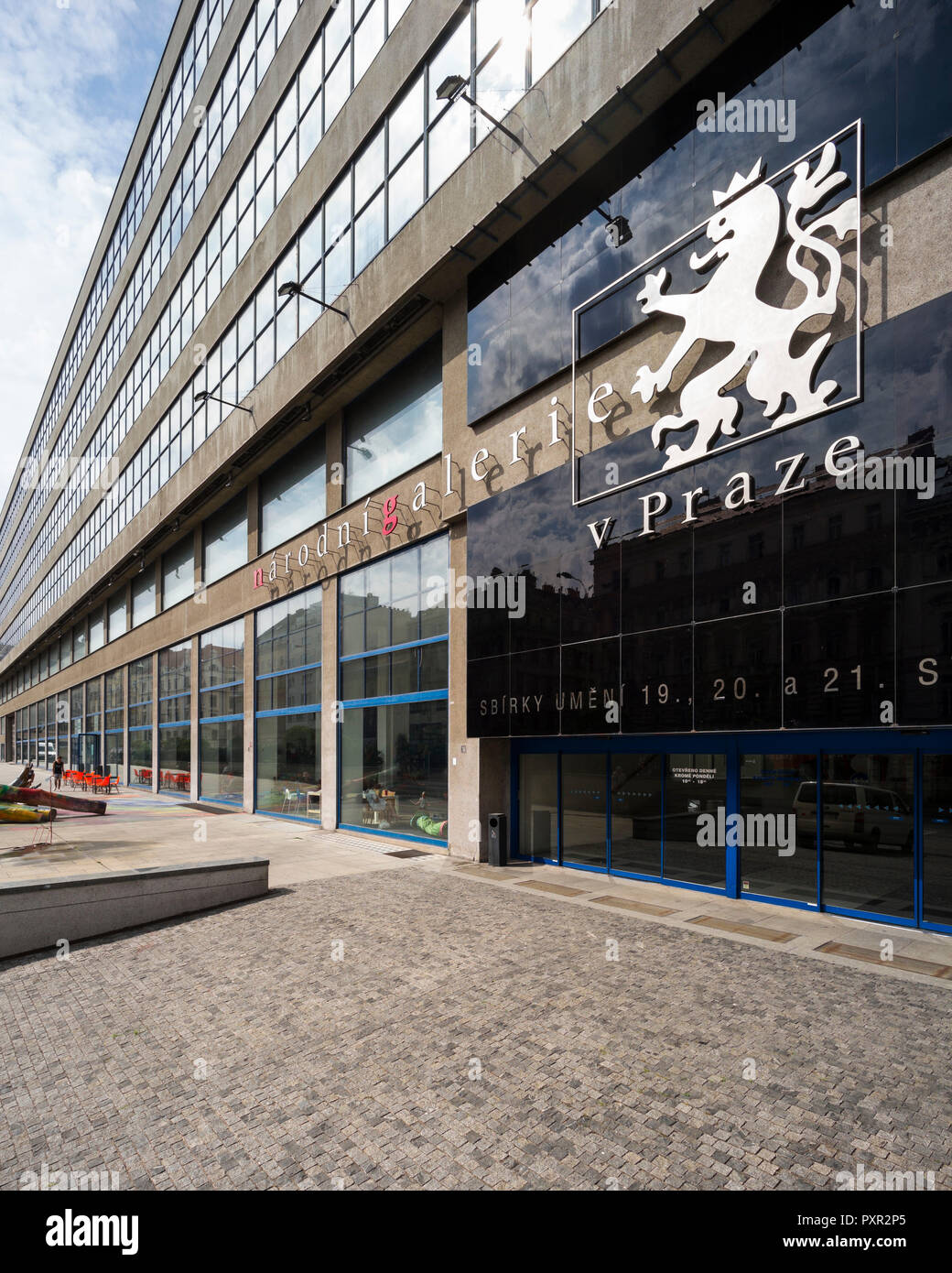 Prague. Czech Republic. Trade Fair Palace (Veletrzní palác), housing the National Gallery in Prague. Czech Republic. Trade Fair Palace (Veletrzní palác), housing the National Gallery in