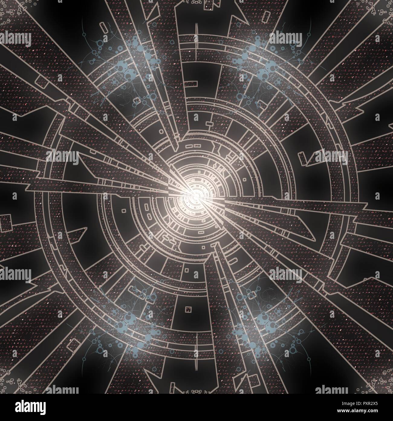 A colorful and vivid image with abstract Sacred Geometry. A psychedelic ...