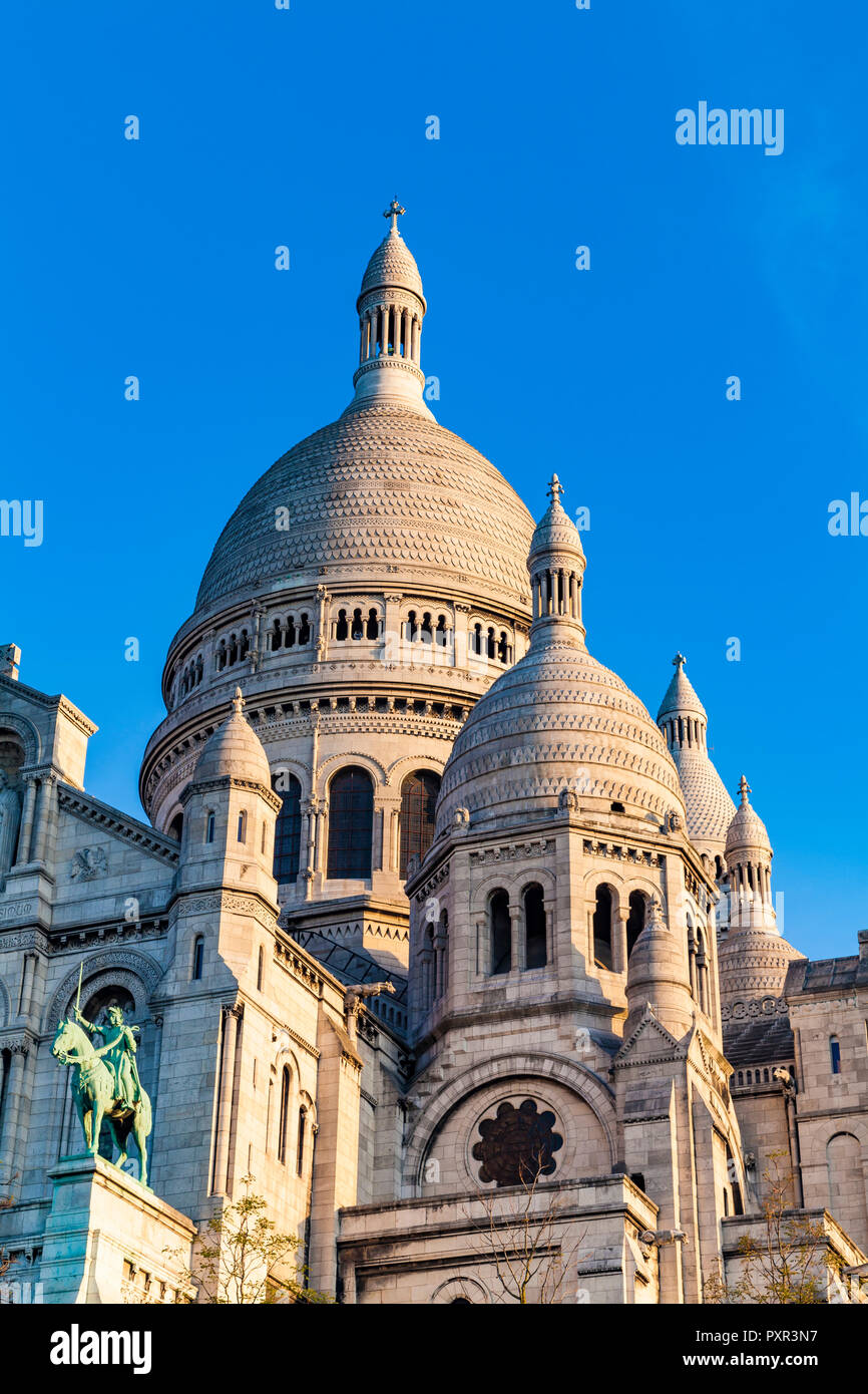 France, Paris, Montmartre, Sacre-Coeur de Montmartre Stock Photo