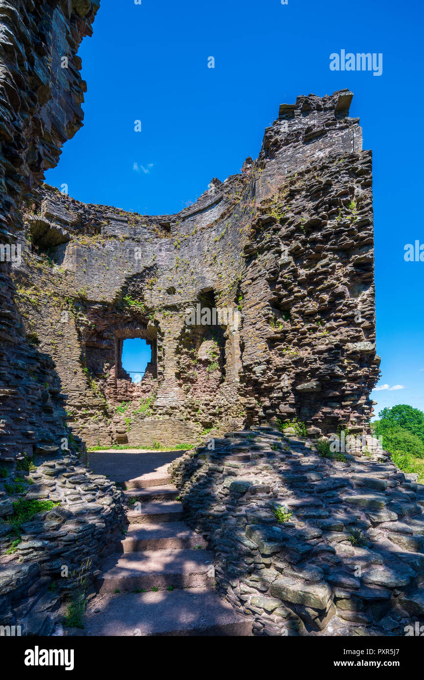 Longtown Castle, Herefordshire, England, United Kingdom, Europe Stock