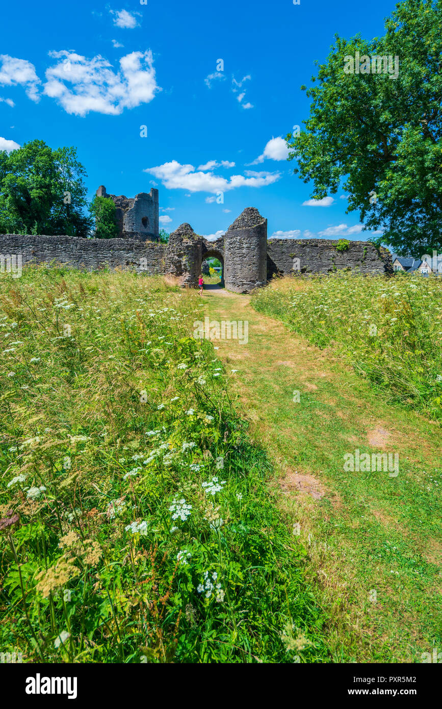 Longtown Castle, Herefordshire, England, United Kingdom, Europe Stock