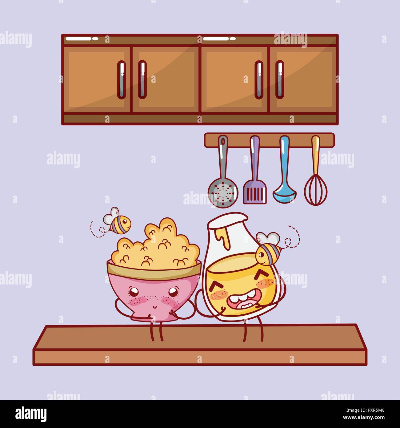 Kitchen Cabinet Cartoon High Resolution Stock Photography and Images