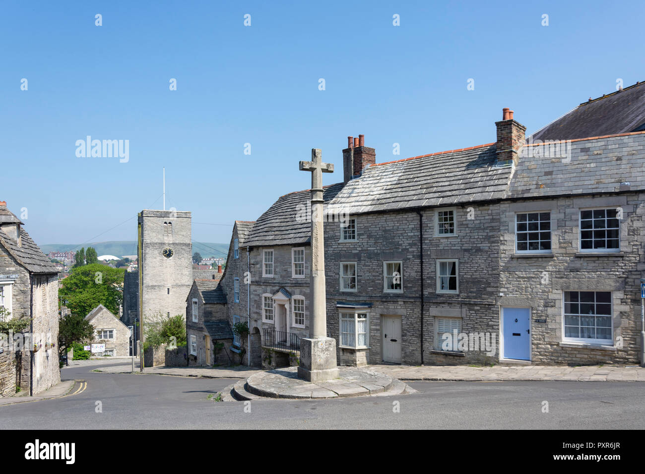 Church Hill, Swanage, Isle of Purbeck, Dorset, England, United Kingdom Stock Photo