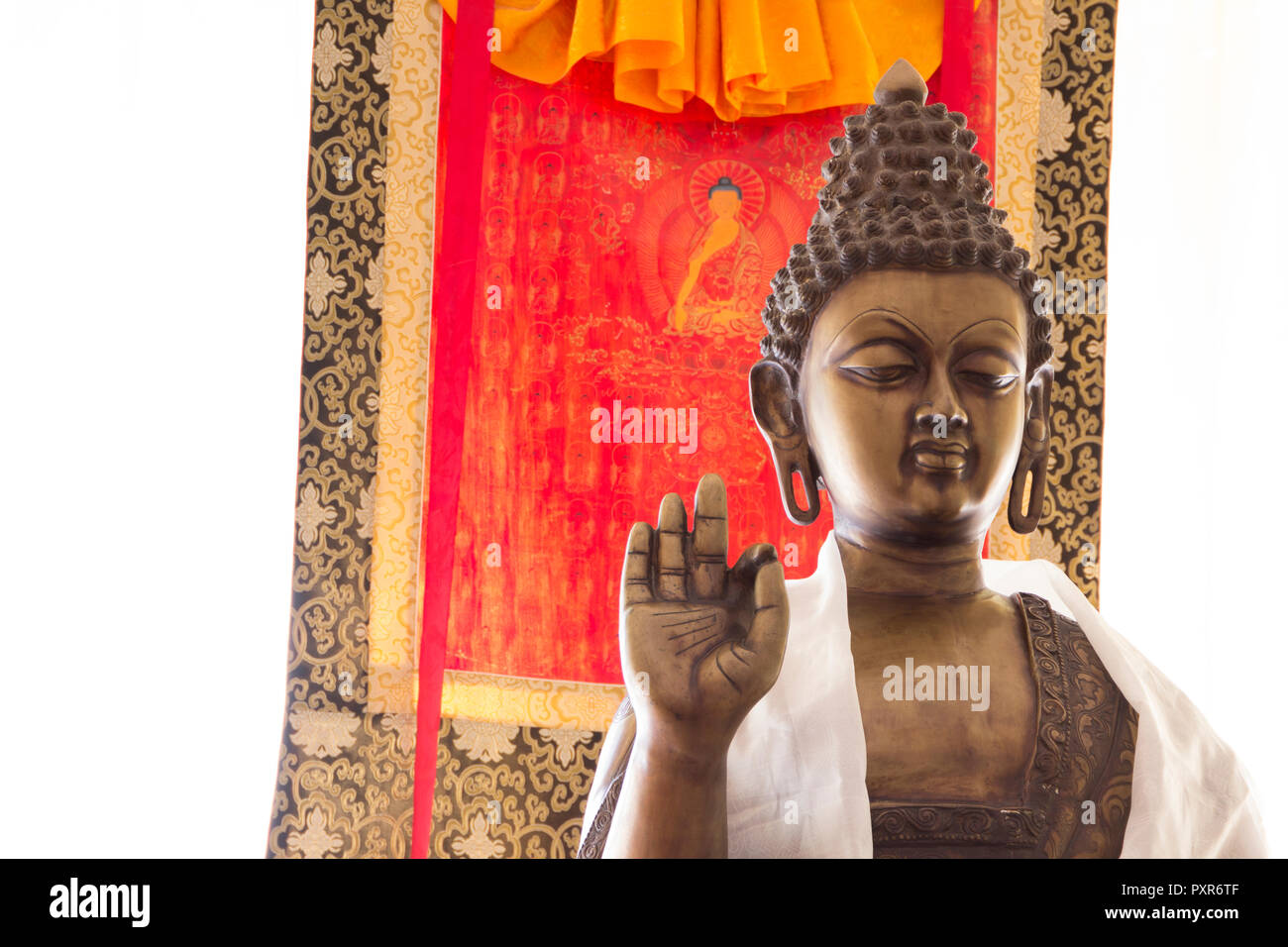 Buddha statue, hand, mudra Stock Photo