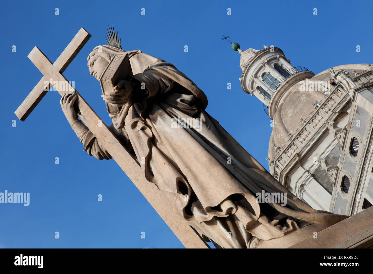 Statue of St Agatha in Catania, Sicily Stock Photo