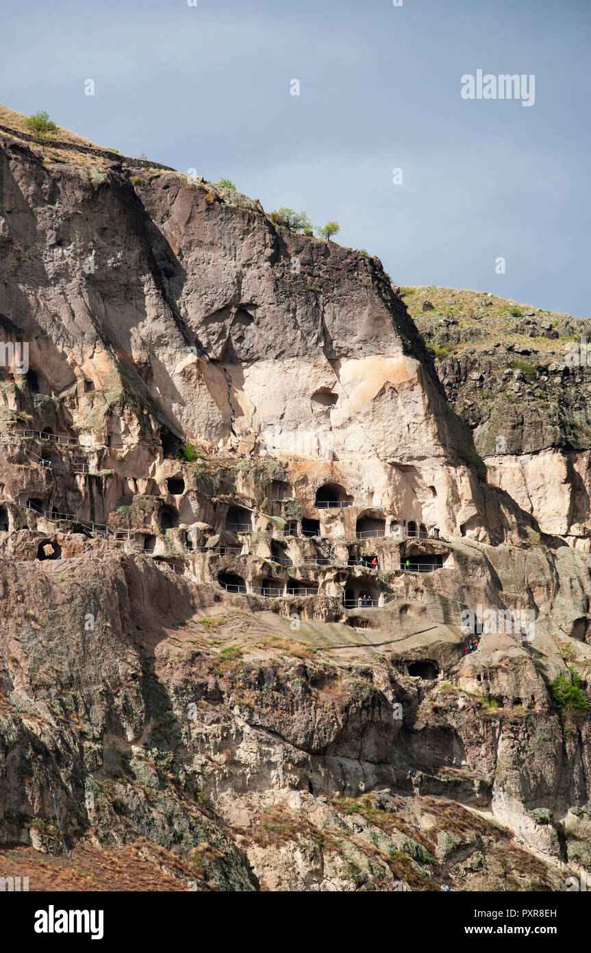 Georgia, Samtskhe-Javakheti, Cave city Vardzia Stock Photo