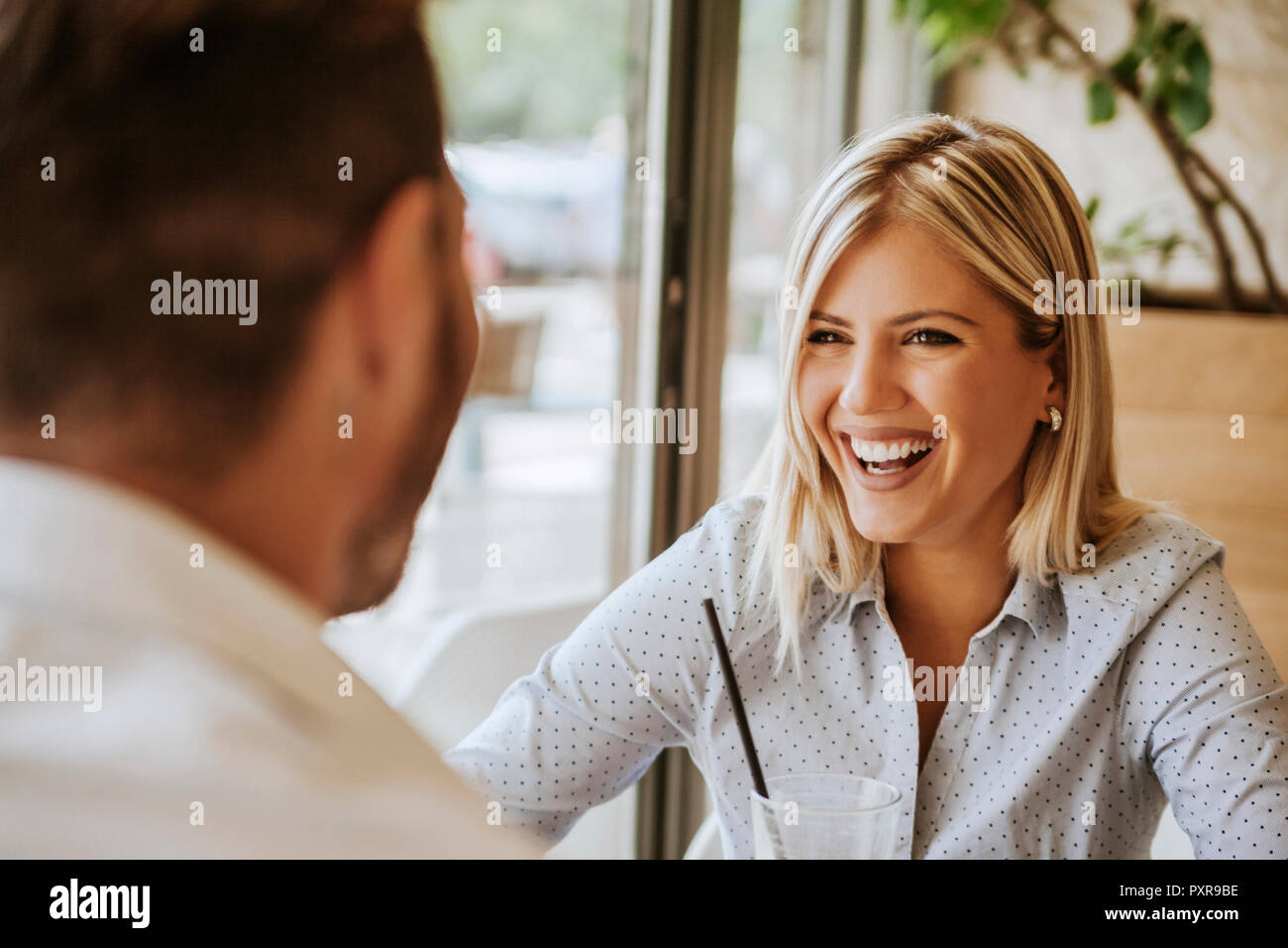 Happy relaxed man woman hi-res stock photography and images - Alamy