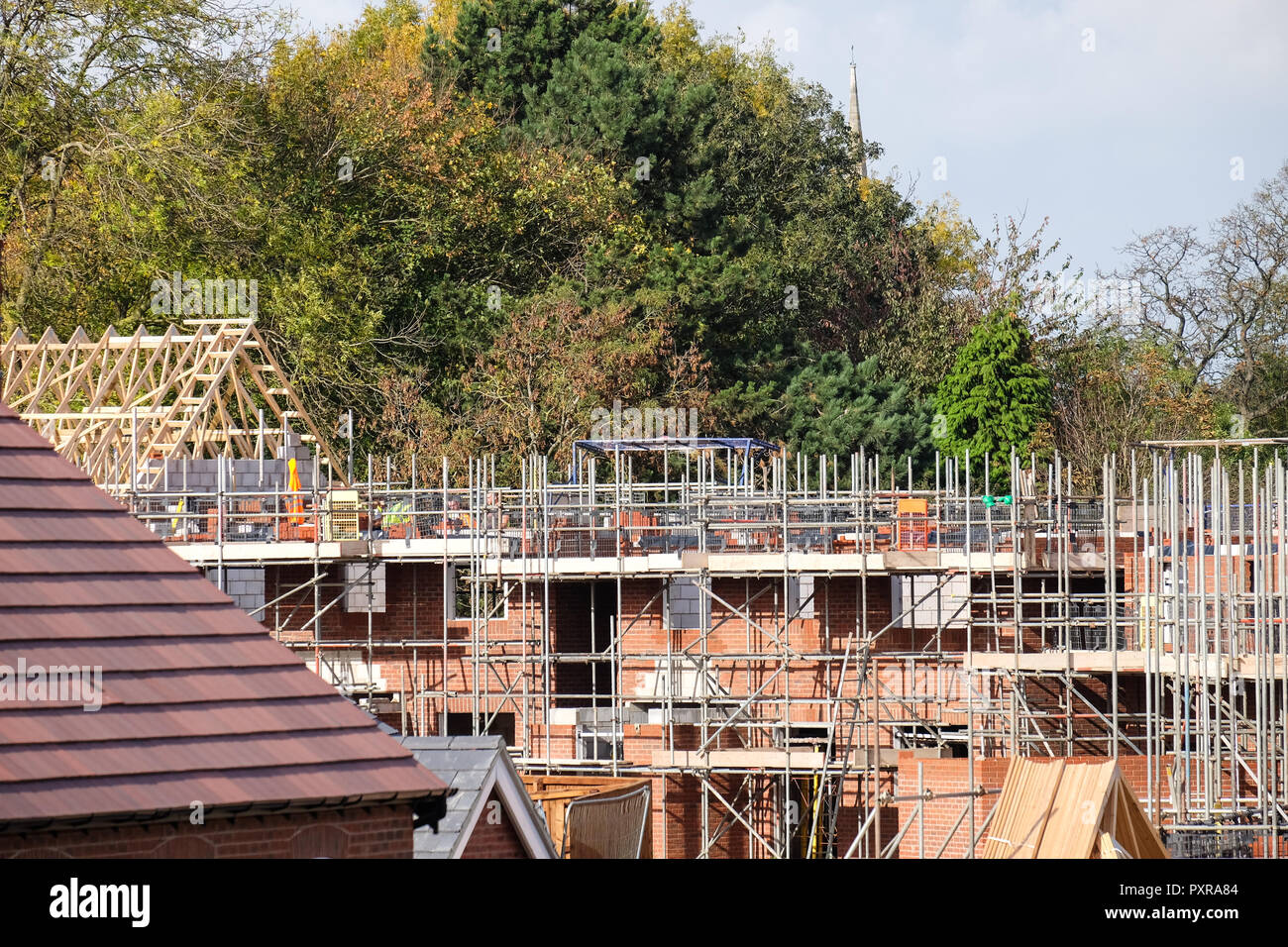 new houses being built in loughborough Stock Photo Alamy