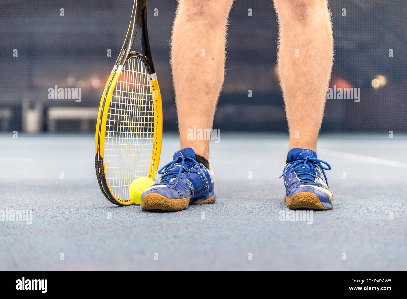 Legs of an tennis player Stock Photo Alamy