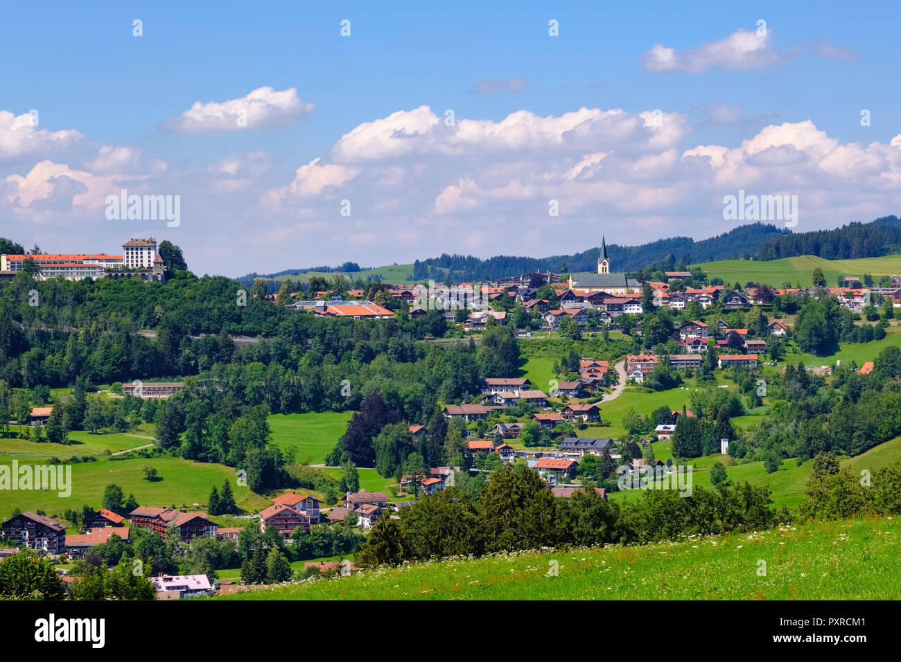 Germany, Bavaria, Allgaeu, Oberallgaeu, Oberstaufen Stock Photo