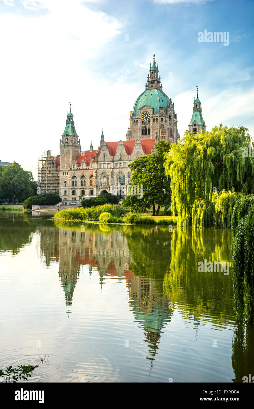 Germany, Hannover, New City Hall Stock Photo