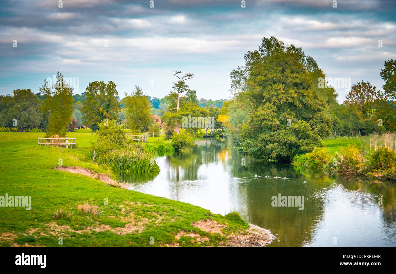 The river Stour at Dedham Stock Photo Alamy