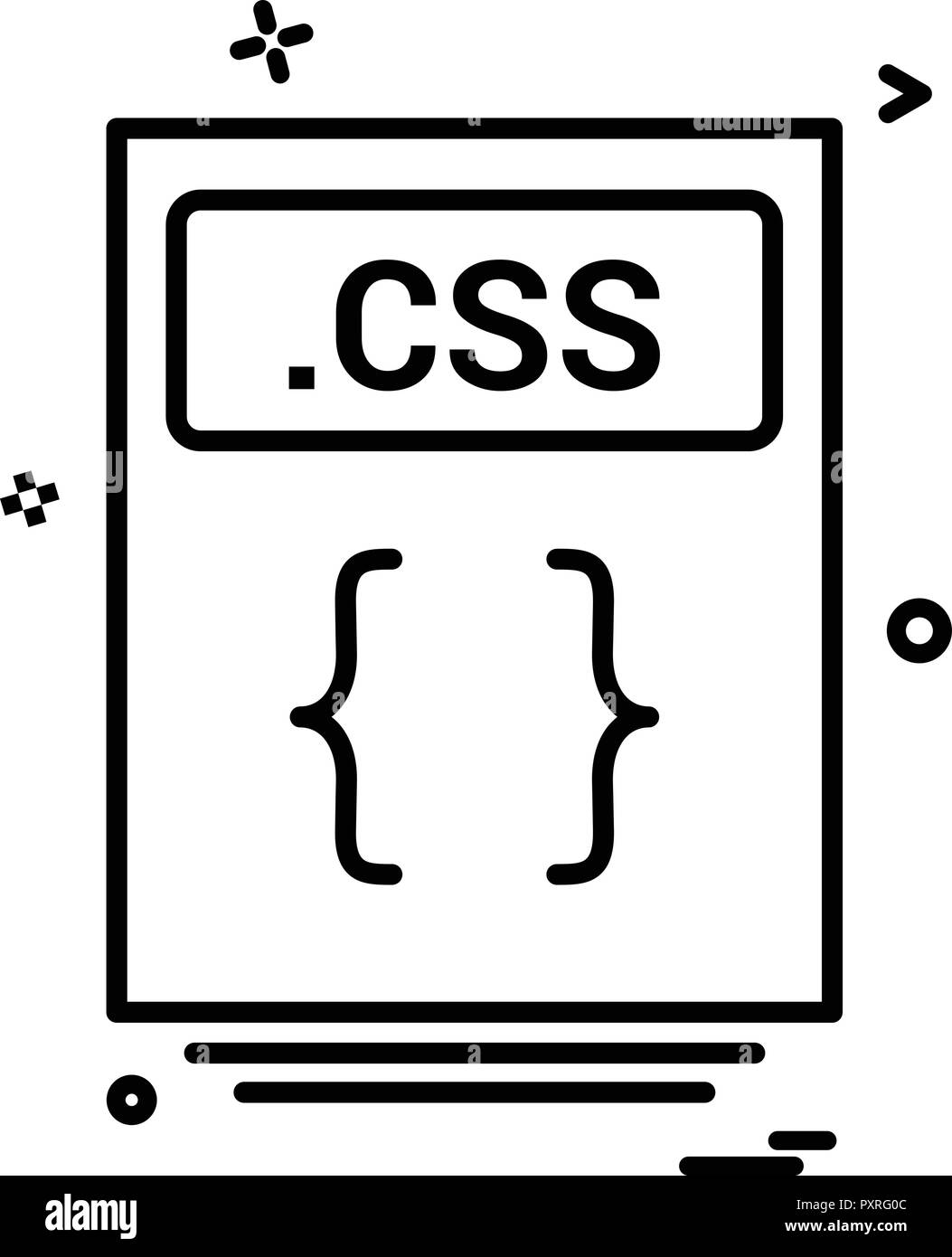 file files css icon vector design Stock Vector Image & Art - Alamy