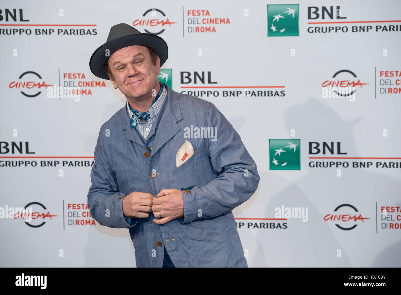 Rome, Italy. 24th Oct 2018. John C. Reilly attending the photocall of Stan & Ollie at Rome Film Fest 2018 Credit: Silvia Gerbino/Alamy Live News Credit: Silvia Gerbino/Alamy Live News Stock Photo
