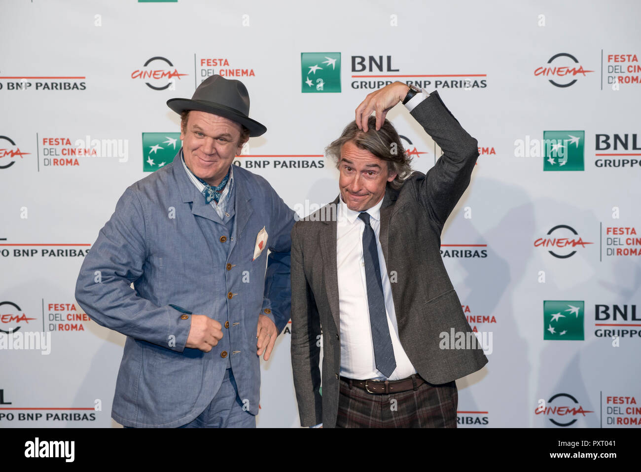 Rome, Italy. 24th Oct 2018. John C. Reilly and Steve Coogan attending the photocall of Stan & Ollie at Rome Film Fest 2018 Credit: Silvia Gerbino/Alamy Live News Credit: Silvia Gerbino/Alamy Live News Stock Photo