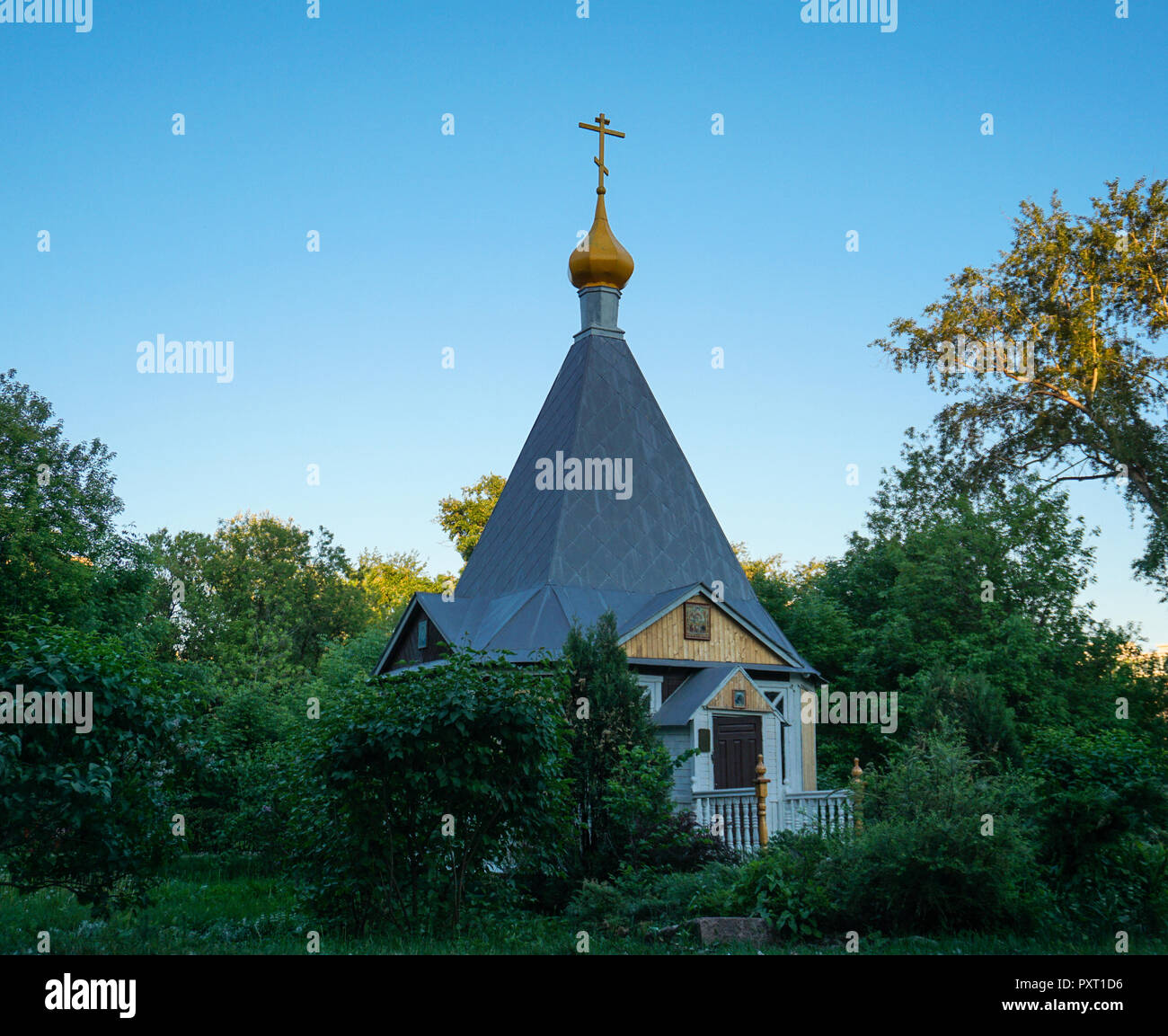 Old wooden orthodox church in the spring hi-res stock photography and ...