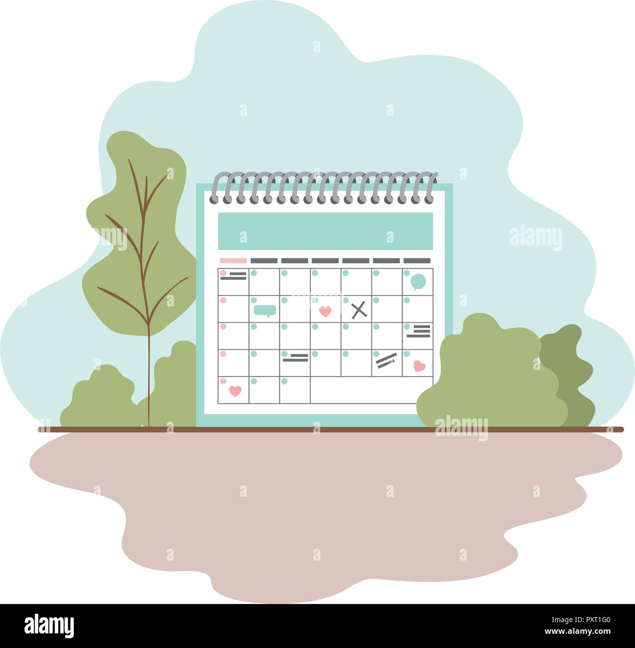 Natural landscape plan Stock Vector Images - Alamy