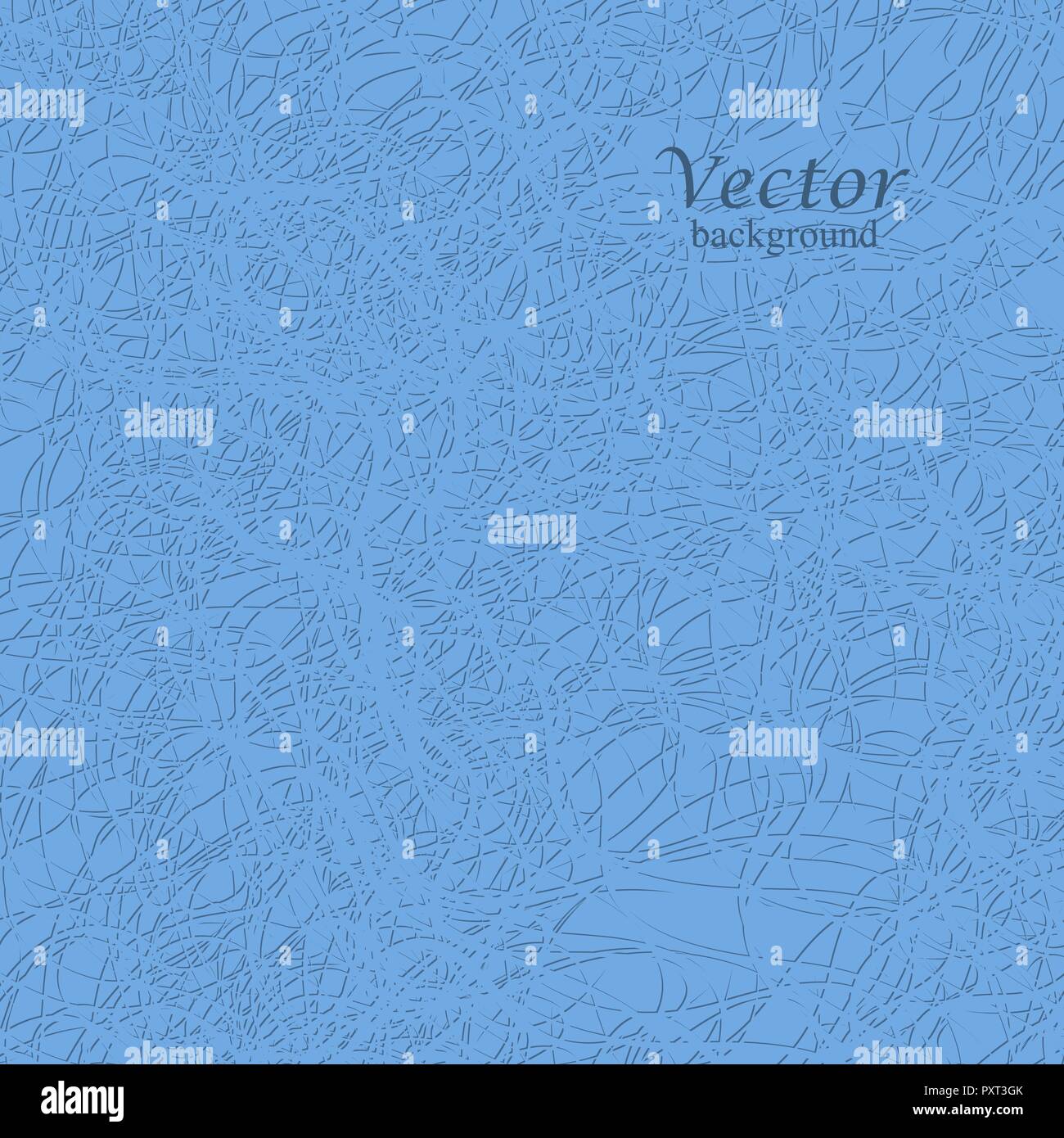 Gray thread on the blue background. Vector illustration. Stock Vector