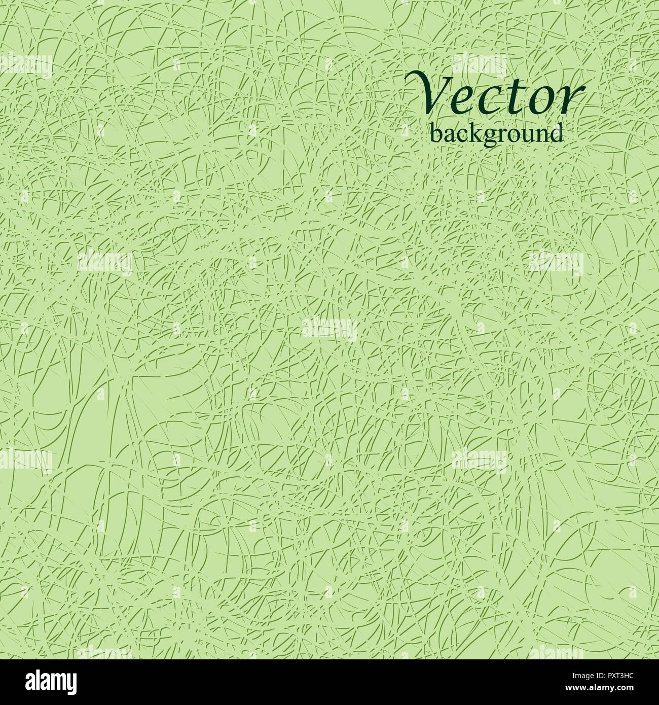Gray thread on the green background. Vector illustration. Stock Vector