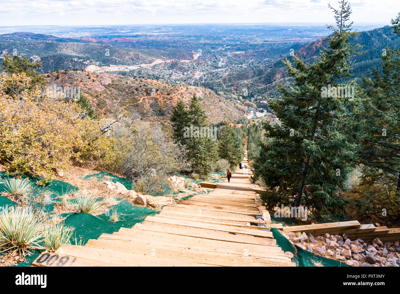 Extreme nature trail with steep mountain incline for advance hikers ...