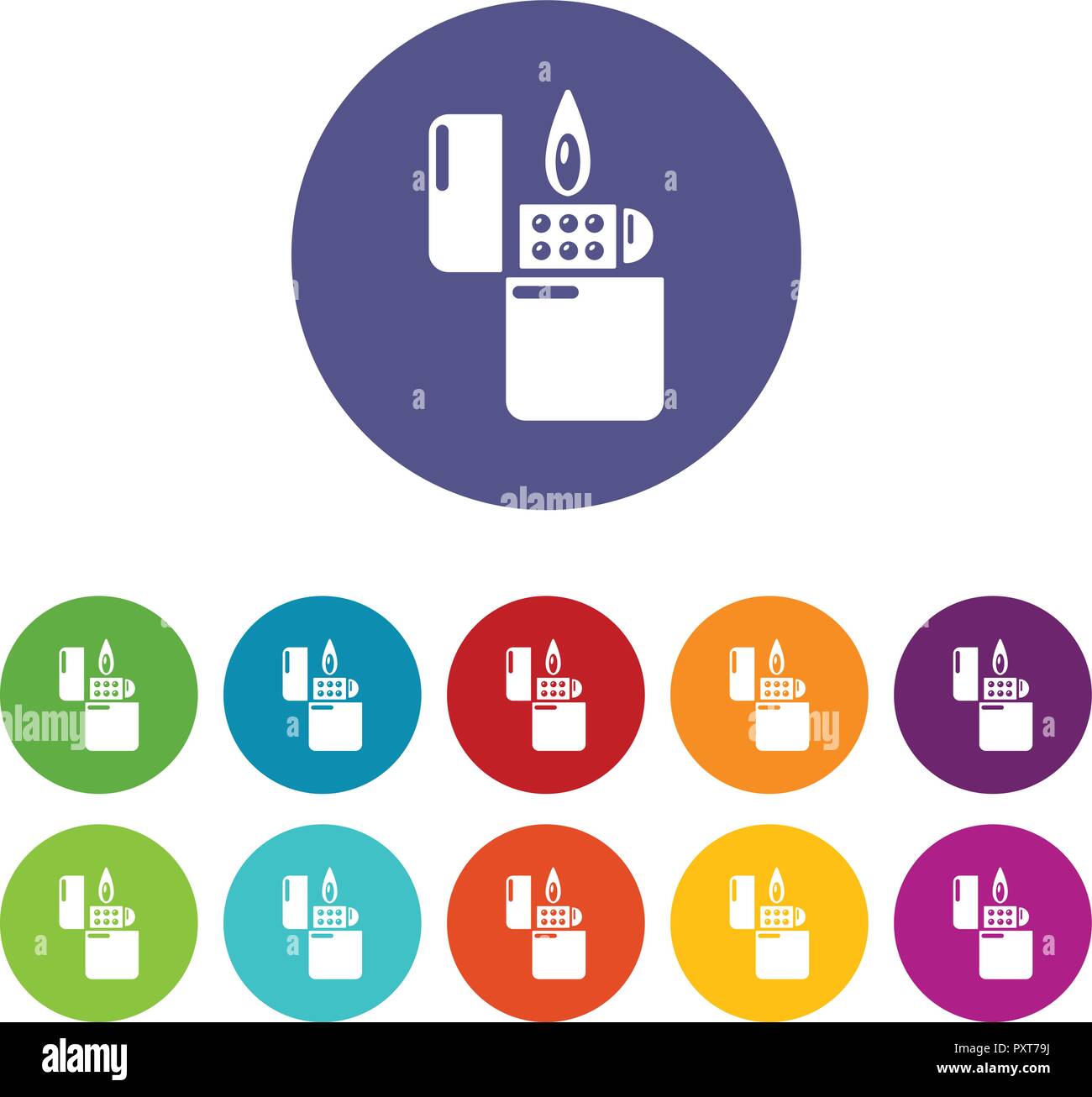 Lighter icon, simple black style Stock Vector Image & Art - Alamy