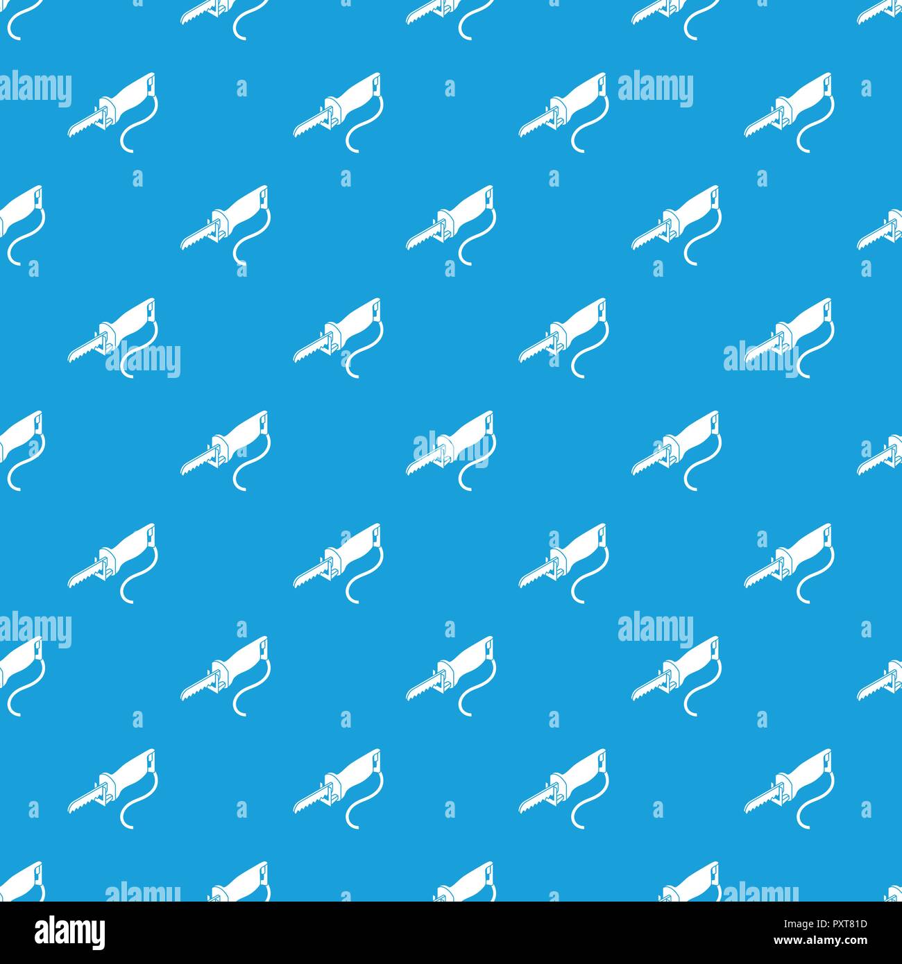 Electric pole saw pattern vector seamless blue Stock Vector