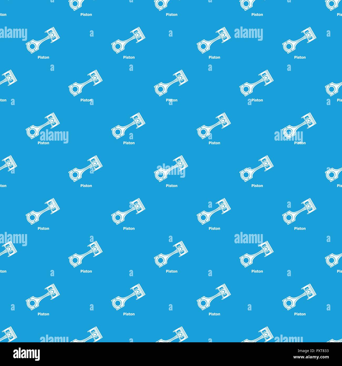Piston pattern vector seamless blue Stock Vector