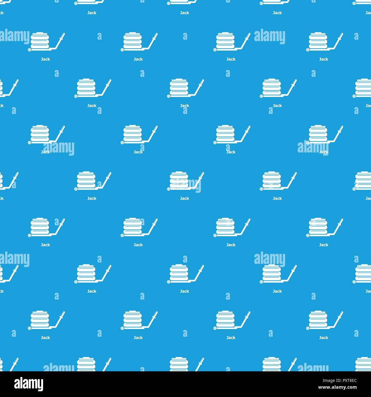Jack pattern vector seamless blue Stock Vector