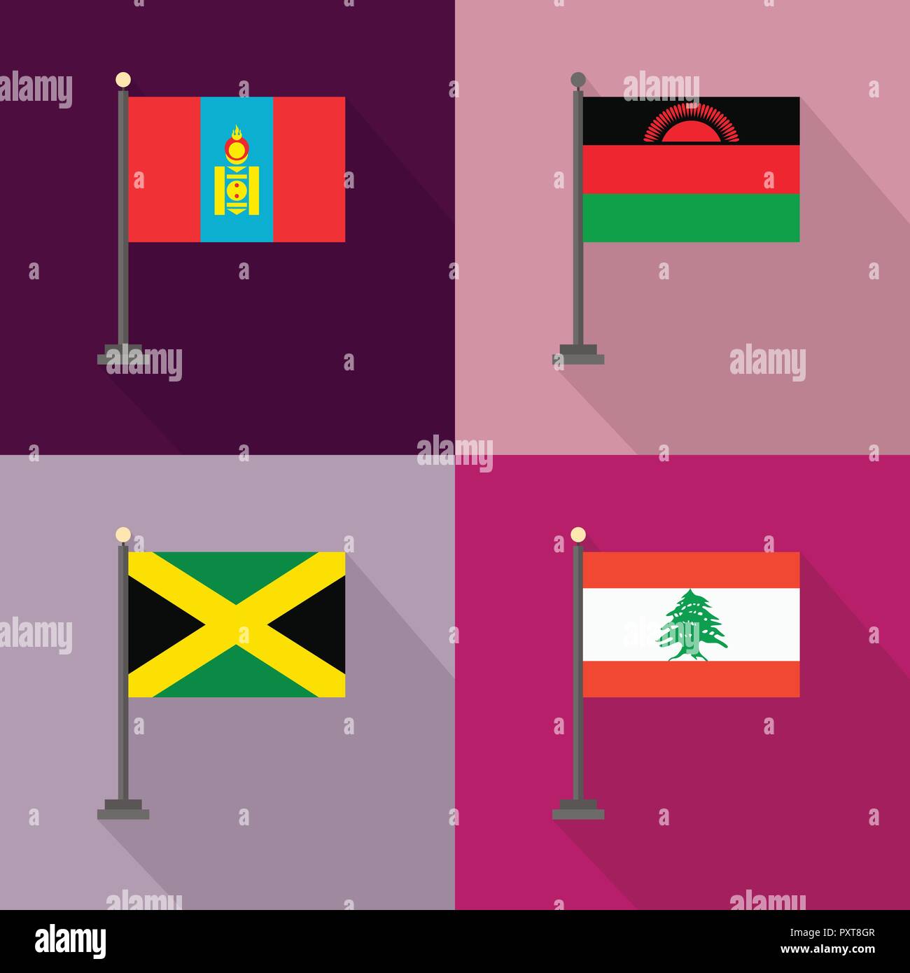 World country flags design vector Stock Vector Image & Art Alamy