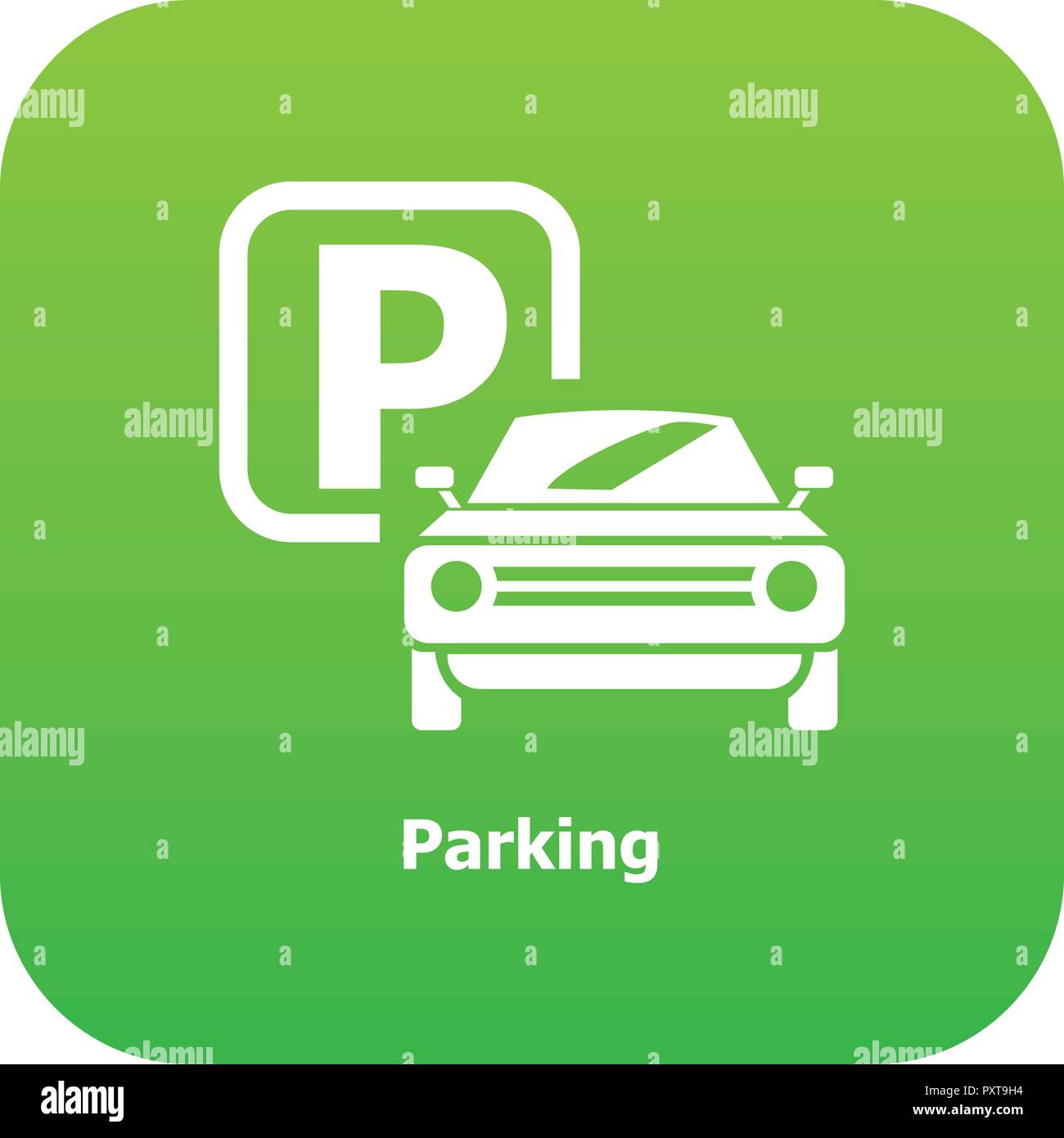 Parking icon green vector Stock Vector Image & Art - Alamy