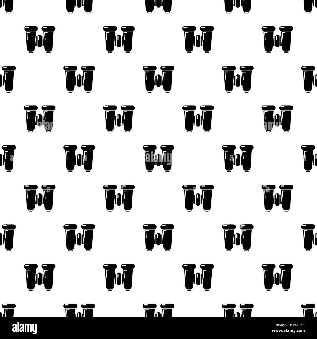 Binoculars explorer pattern vector seamless Stock Vector