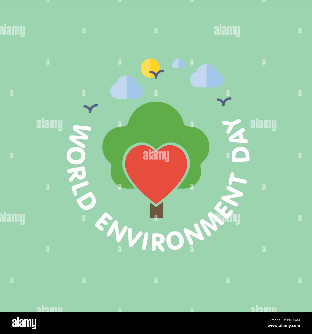 world environment day card with light background and typography stock vector image art alamy https www alamy com world environment day card with light background and typography image223041860 html