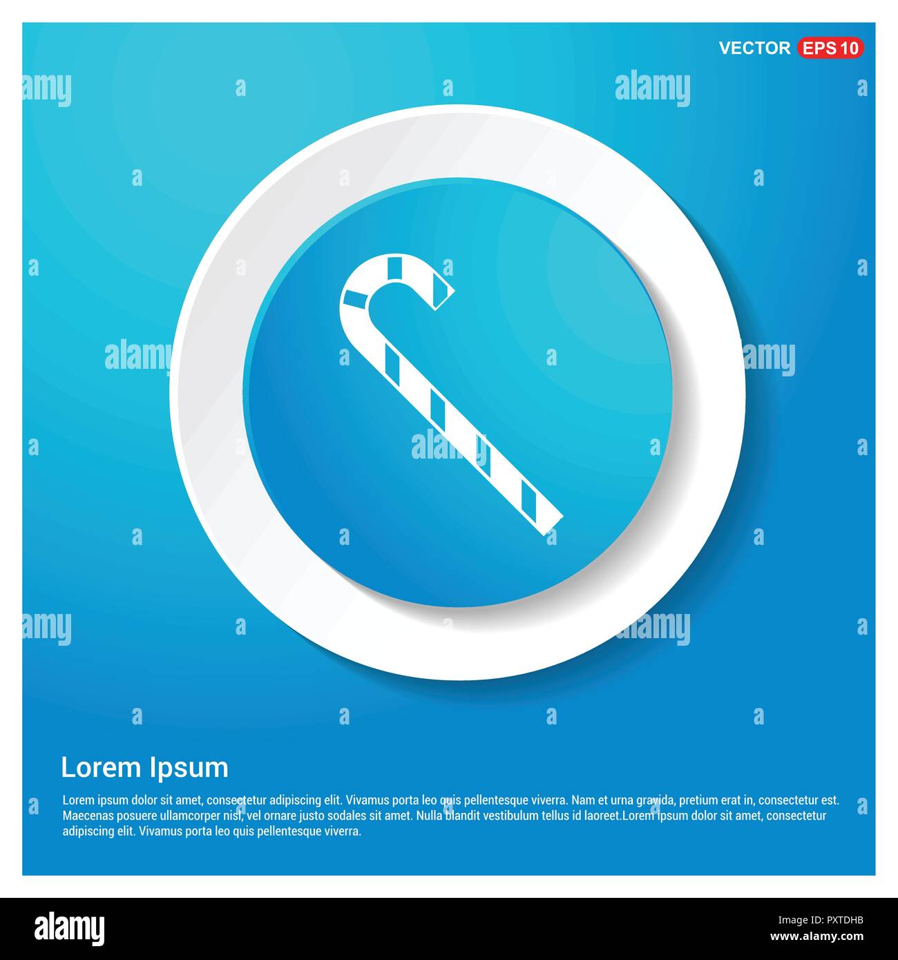 stick Icon Abstract Blue Web Sticker Button - Free vector icon Stock ...