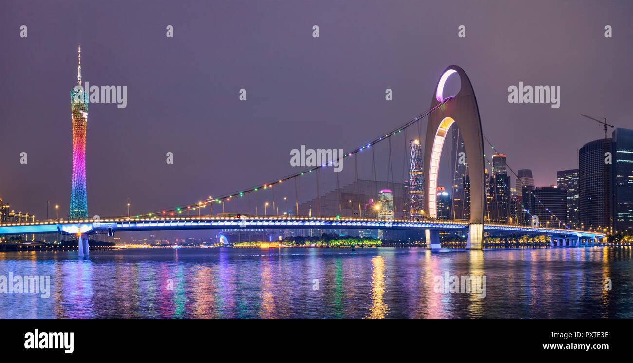 Guangzhou skyline. Guangzhou, China Stock Photo