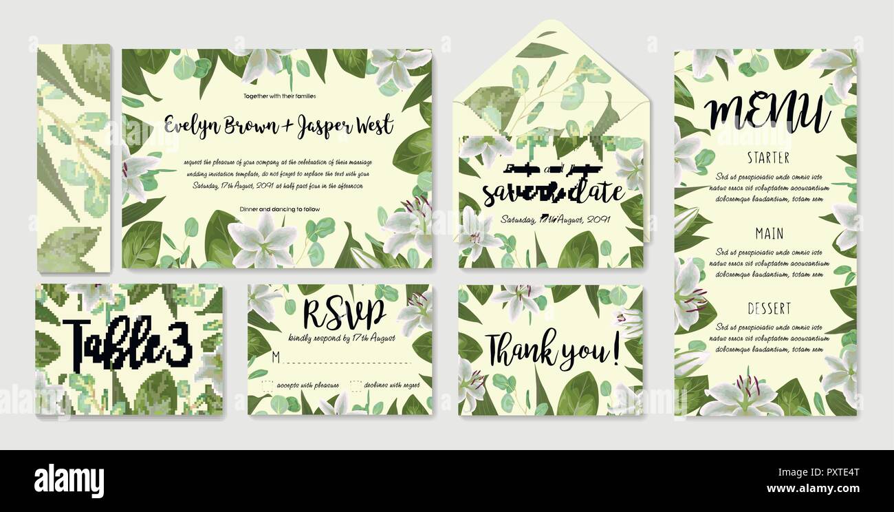 Eucalyptus Watercolor Bouquet Thank You Cards & Envelopes (Set of 24)