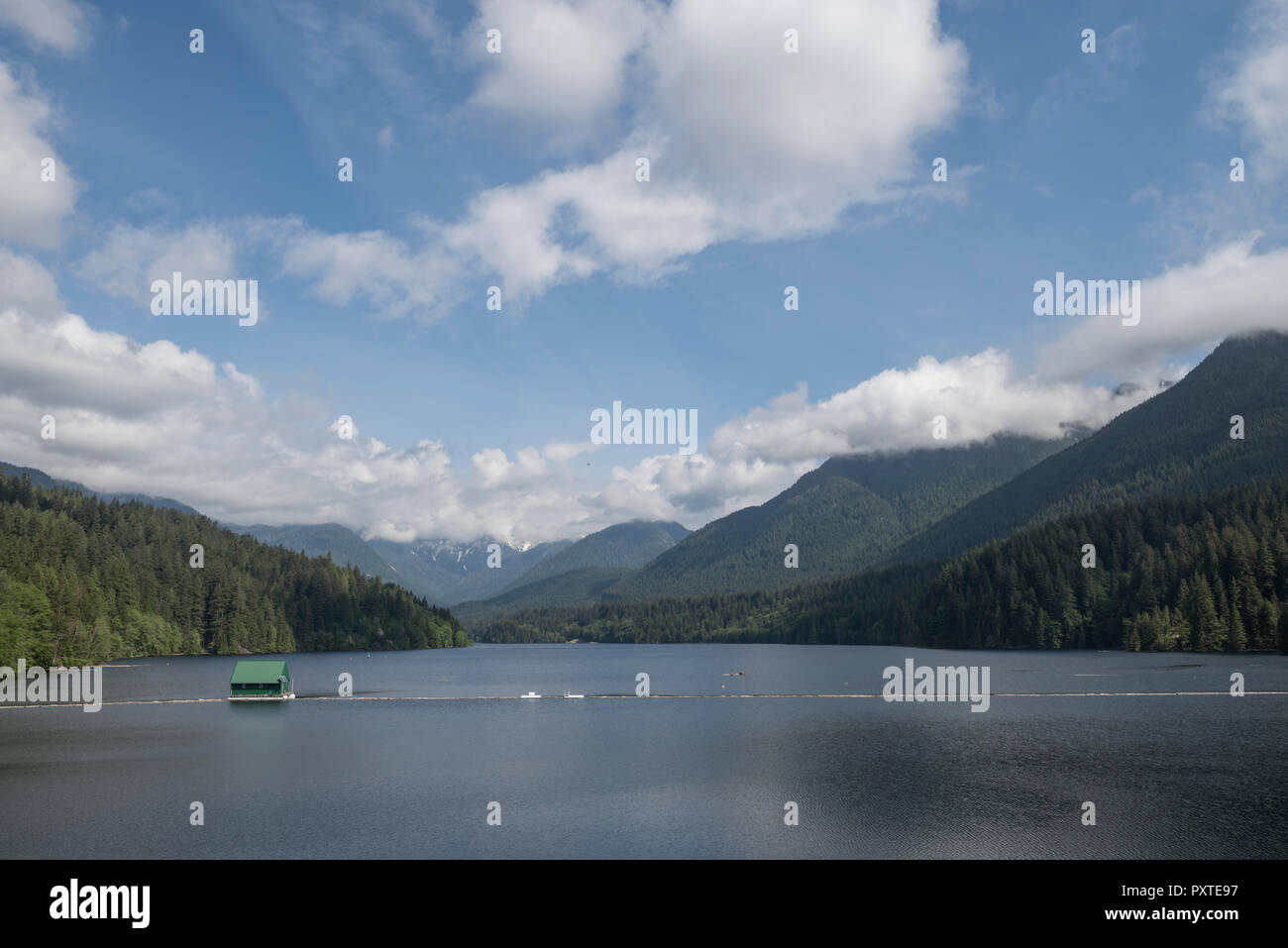 Capilano Lake behind the Cleveland Dam in North Vancouver, British