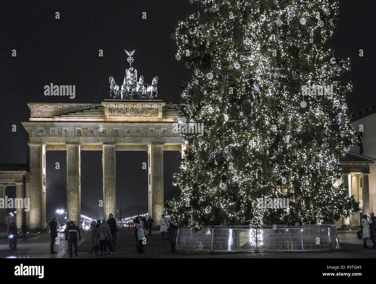 Weihnachtsbaum am Brandenburger Tor, Berlin, Deutschland , Christmas