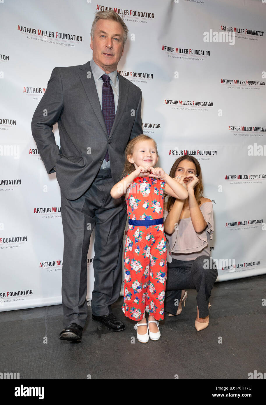 Alec Baldwin, Carmen Gabriela Baldwin, Hilaria Baldwin attend 2018