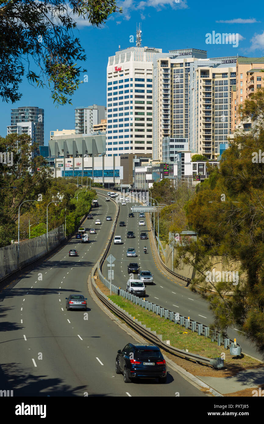 Syd Einfeld Drive in Bondi Junction, Sydney, NSW, Australia Stock Photo Alamy