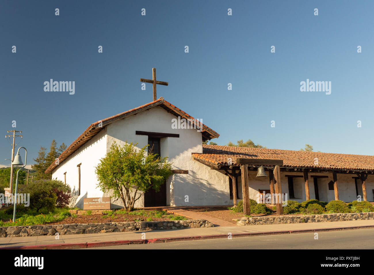 Mission San Francisco Solano State Historic Park Stock Photo