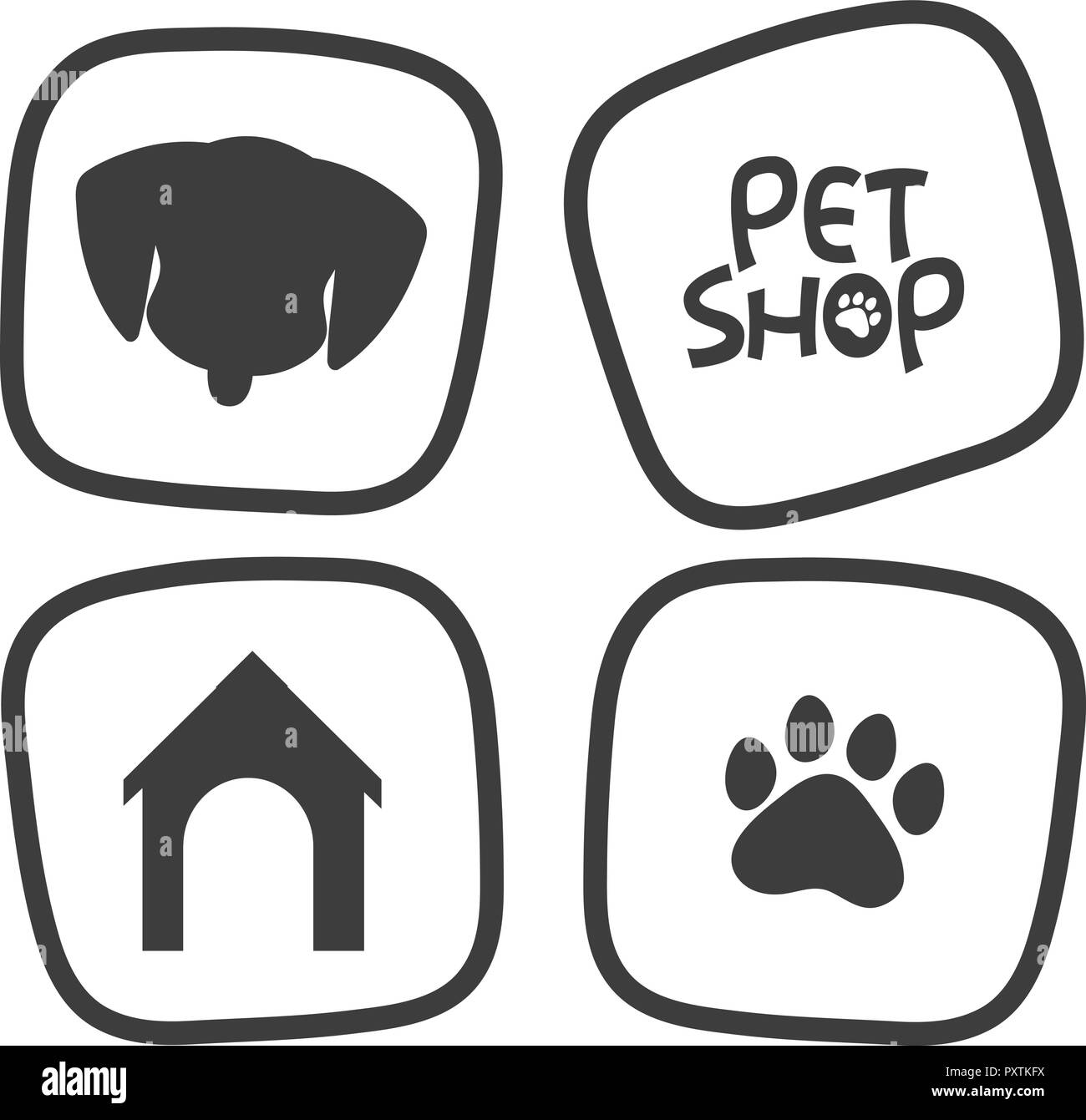 Icon desings for pets illustration Stock Vector Image & Art - Alamy