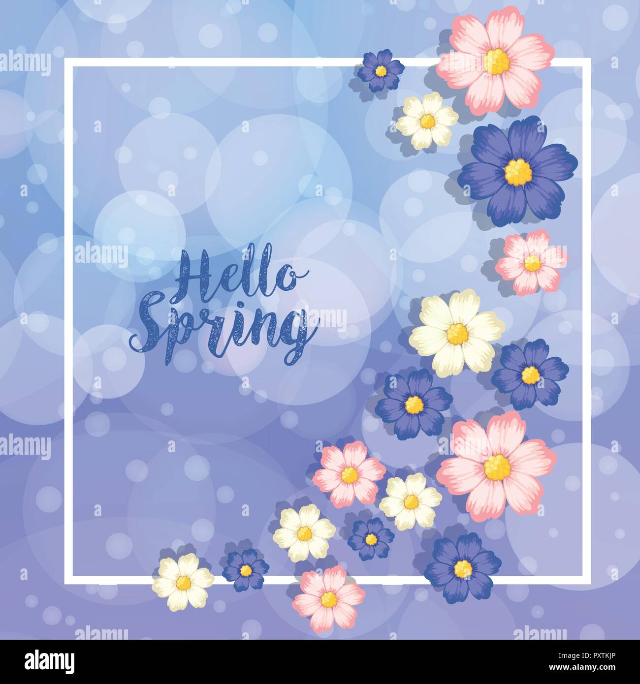 Pink Theme Spring Border High Resolution Stock Photography and Images ...