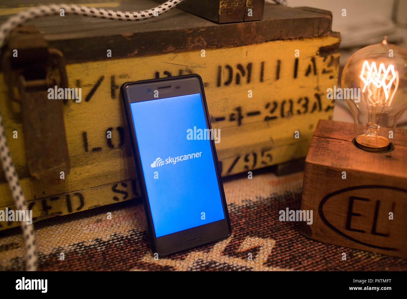 Skyscanner App High Resolution Stock Photography And Images Alamy